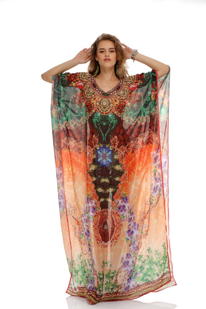 Emerald Paisley Kaftan
